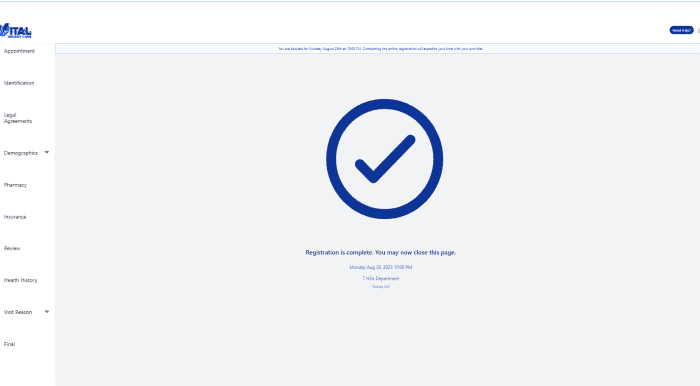 Webapp for Healthcare company